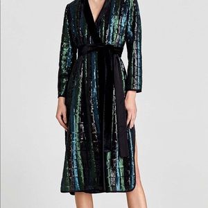 ZARA Studio Collection Sequin Kimono Dress